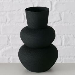 Boltze Home Vaza din metal Maynar, 17 cm, negru (2026932)