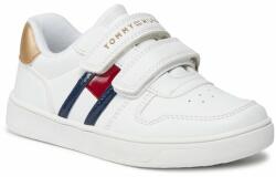 Tommy Hilfiger Sneakers Tommy Hilfiger Flag Low Cut Velcro Sneaker T1A9-32956-1355 S White/Platinum X048