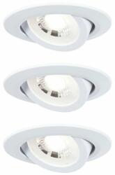Paulmann 93388 LED Recessed Set swivelling beépíthető lámpa, kerek, fehér, 3000K melegfehér, 450 lm, IP20 (93388)