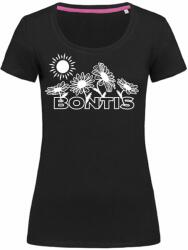Bontis Női póló DAISIES - Fekete | XL (TRI-W-DAISIES-blo-XL)