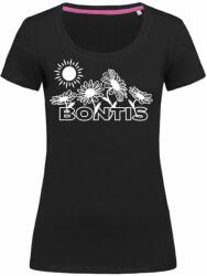Bontis Tricou damă DAISIES - Neagră | 2XL (TRI-W-DAISIES-blo-XXL)