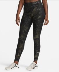 Nike One-Women's Mid-Rise Printed Leggings XS | Női | Leggings | Arany | DQ6308-010