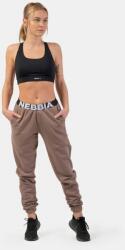 NEBBIA Iconic Mid-Waist Sweatpants FGLG M | Női | Melegítőnadrág | Barna | 408-BROWN