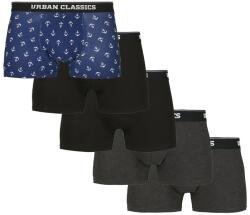 Urban Classics Boxer Shorts 5-Pack S | Férfi | Bokszeralsó | Fekete | TB3846-02836