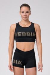NEBBIA gold mesh mini top xs | Női | Melltartó | Fekete | 830-BLACK