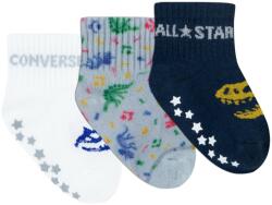 Converse dinos 3pk gripper socks 12-24m | Gyermek | Zokni | Fehér | NC0328-001