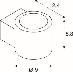 SLV 1006308 OCULUS WL PHASE Corp de iluminat de perete 8, 5W 570lm 3000K IP20 alb (1006308)