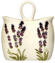 Vanilia Kerámia Violin levendulás álló fakanáltartó, kerámia, kézzel festett-17x9, 5x20cm (V-K-52-13)