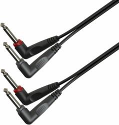 Soundsation GL-2AJM2AJM06 - Cablu adaptor 2 x Jack 6.3 mm la 2 x Jack 6.3 mm, 0.6 metri