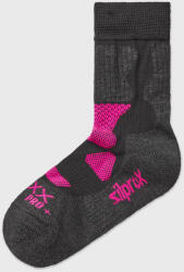 VoXX Șosete sport termo Etrex Merino înalte negru-roz 35-38