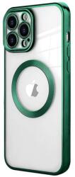 Flacara3 Husa Magsafe iPhone 15 plus, Rama verde