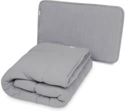 Matex Pătură și pernă de muselină cu umplutură 100x135 + 40x60 - gri închis Lenjerie de pat