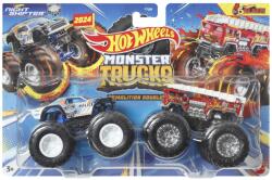 Mattel Hot Wheels Monster Truck Set 2 Masini Scara 1 La 64 Night Shifter (MTFYJ64_HWN56) - etoys