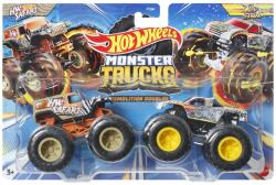 Mattel Hot Wheels Monster Truck Set 2 Masini Scara 1 La 64 Hw Safari Si Wild Streak (MTFYJ64_HWN58) - etoys