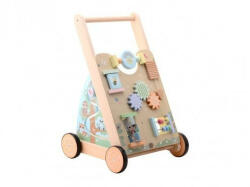 joueco - Antepremergator cu activitati Familia Wildies, Din lemn certificat FSC, 53x33 cm, 12 luni+, Multicolor (80102) - drool