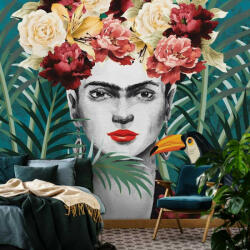 Consalnet Frida Kahlo portré trópusi mintával fotótapéta - fototapeta - 29 990 Ft