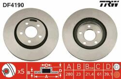 TRW Disc frana TRW DF4190 (DF4190) - automobilus