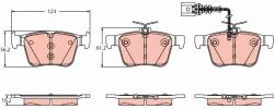 TRW set placute frana, frana disc TRW GDB2358 (GDB2358)