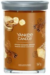 Yankee Candle Lumânare aromată Spiced Banana Bread, 2 fitile - Yankee Candle Singnature 567 g