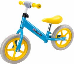 Action One Bicicleta fara pedale pentru copii, Action One, Happy Baby, 12 inch, Bleu, Galben