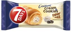 7DAYS Super Max Cream & Cookies croissant vanília ízű töltelékkel 110 g