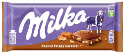 Milka alpesi tejcsoki földimogyoró, karamell darabok és ropogós gabona - 90g - koffeinzona