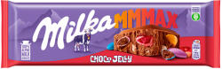Milka alpesi tejcsokoládé meggyes zselédarabkákkal, cukordrazséval - 250g - koffeinzona