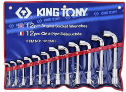 KING TONY 12 részes L-kulcs készlet 6*/12* 1812MR (1812MR)