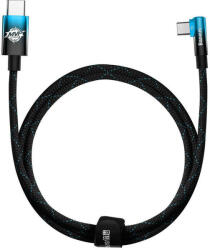 Baseus Cablu de date rapid USB-C la USB-C Baseus MVP2, 100 W, 1 m (negru / albastru) CAVP000621