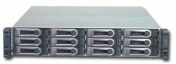 Promise Technology 12bay RAID Storage System for up to 12 SAS and/or SATA Harddisks, 4x SAS Host-Interfaces TWO Controller, controller redundancy, RAID 0, 1, 1E, 5, 6, 10, 50, 60, 1 Gb/s Ethernet (GbE) Managementport (F