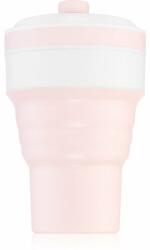  KidPro Collapsible Mug bögre szívószállal Pink 350 ml