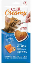 Panzi Catit Creamy salmon&prawns - jutalomfalat krém (lazacos, garnélás) macskák részére (4x15g)