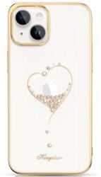 Kingxbar Husa Kingxbar Wish Series silicone case with crystals for iPhone 15 - gold - pcone