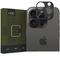 HOFI Folie de protectie Camera spate HOFI ALUCAM PRO+ pentru Apple iPhone 15 Pro Max / 15 Pro, Sticla Securizata, Full Glue, Neagra (fol/ca/hof/ai1/st/fu) - pcone