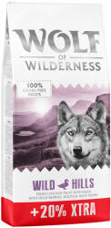 Wolf of Wilderness Wolf of Wilderness 12 + 2, 4 kg gratis! 14, 4 - fără cereale Wild Hills Rață
