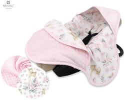 MimiNu by Kieczmerski MimiNu, Caprioare, sac de dormit pentru scaun auto, roz