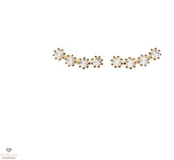 PD Paola Motion White Tide Gold ezüst fülbevaló - AR01-431-U
