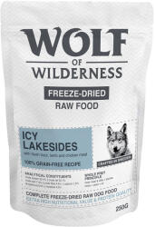 Wolf of Wilderness 250g Wolf of Wilderness fagyasztva szárított nyers eledel rendkívüli kedvezménnyel! száraz kutyatáp - , , Icy Lakesides" - Bárány, pisztráng & csirke
