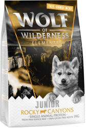 Wolf of Wilderness 1kg Wolf of Wilderness JUNIOR "Rocky Canyons" - szabadtartású marha, gabonamentes száraz kutyatáp