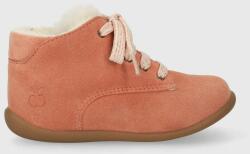 Pom D'api pantofi din piele intoarsa pentru copii STAND-UP DERBY FUR culoarea portocaliu 9BYX-OBG0Y0_24X