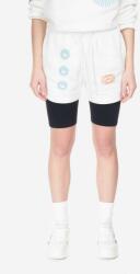 Reebok Classic pantaloni scurți Classic GV Short femei, culoarea bej, cu imprimeu, medium waist HT6119-cream PPYX-SZD109_01X