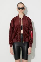 Alpha Industries geacă bomber MA-1 OS Velvet femei, culoarea bordo, de tranziție 106002.184-maroon 99KK-KUD0DY_83X (106002.184)