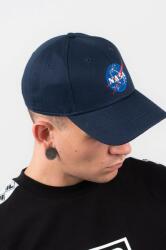 Alpha Industries șapcă de baseball din bumbac NASA Cap culoarea bleumarin, cu imprimeu 186903.07-navy 99KK-CAU1ND_59X