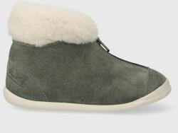 Pom D'api cizme de iarna pentru copii din piele intoarsa SWEET ZIP FUR culoarea gri 9BYX-OBK1B3_90X