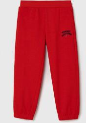 Tommy Hilfiger pantaloni de trening pentru copii culoarea rosu, cu imprimeu 9BYX-SPB03A_29X