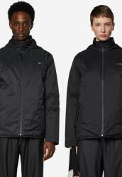 Rains geacă Padded Nylon Jacket culoarea negru, de tranziție, oversize 15470. BLACK-BLACK 99KK-KUU01K_99X