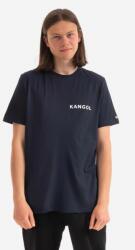 Kangol tricou din bumbac Heritage Basic culoarea bleumarin, cu imprimeu KLHB003-OFFWHITE 99KK-TSM15O_59X
