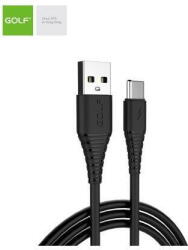 GOLF Cablu USB la USB tip C Golf Flying Fish Fast Cable 3A NEGRU GC-64t (A0112778) - 24mag