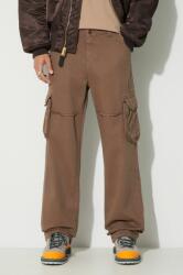 Alpha Industries pantaloni de bumbac Jet Pant culoarea bej, drept 101212.183 9BYX-SPM0MY_12X
