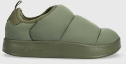adidas Originals papuci copii PUFFYLETTE J culoarea verde 9BYX-KLK00D_77X
